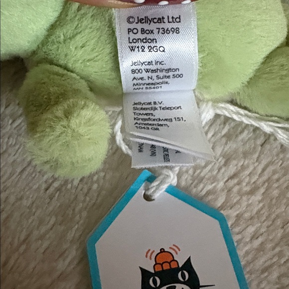 NWT Green Fluffy Turtle Jelly Cat - Picture 7 of 11